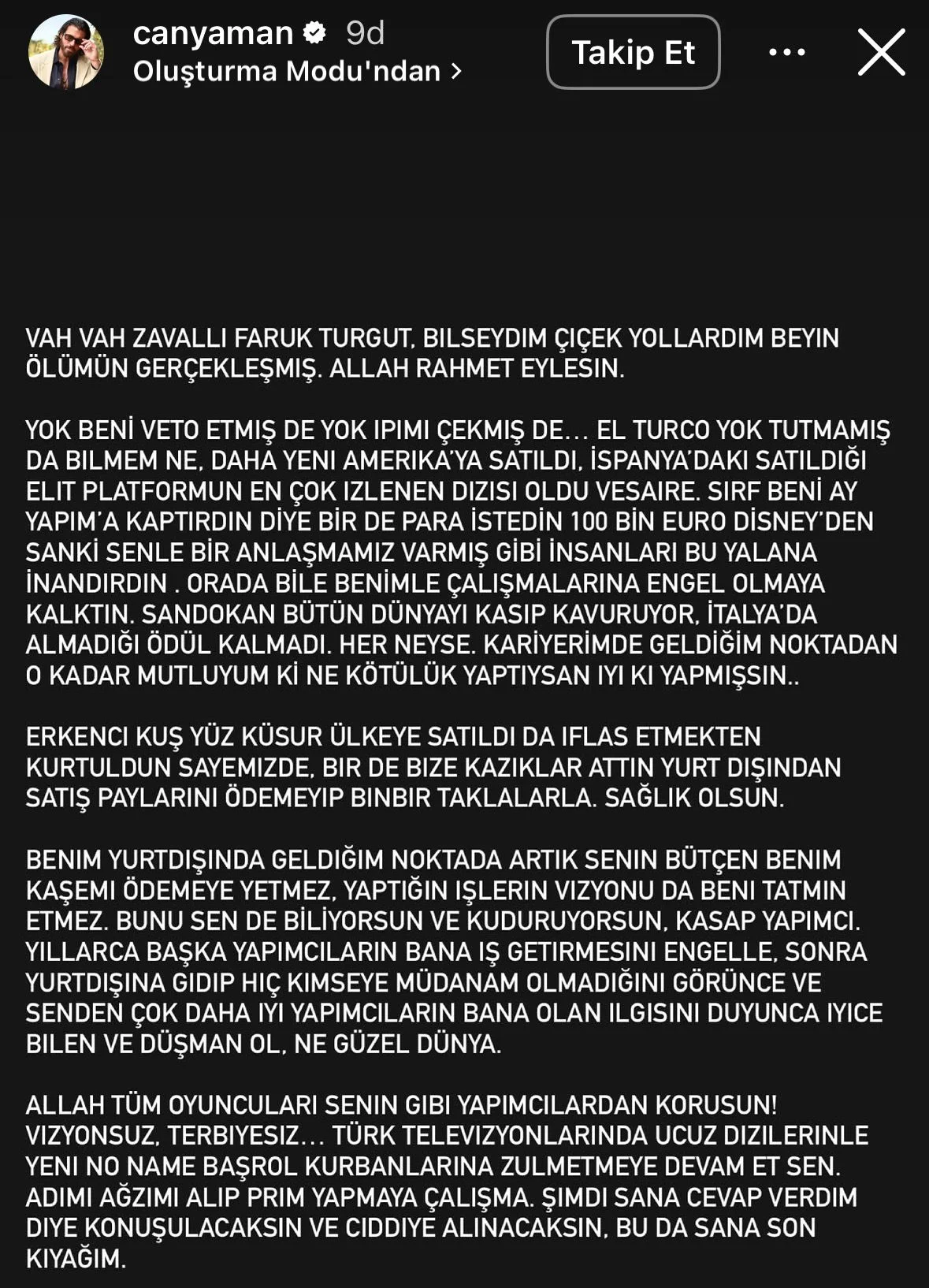 جان یامان فاروق تورگوت Erkenci Kuş سایت ترکنما