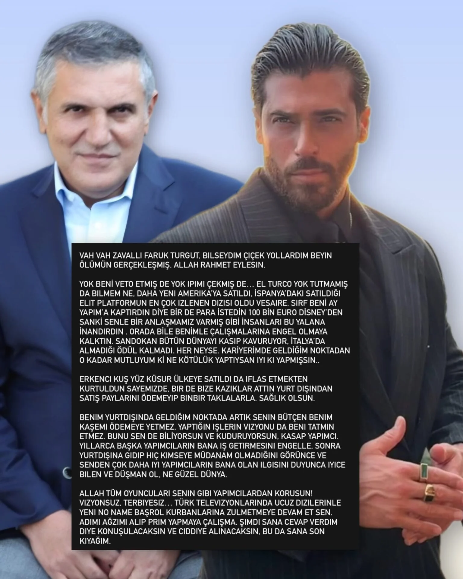 جنجال جان یامان و فاروق تورگوت پرنده سحرخیز, آقای اشتباه سایت ترکنما